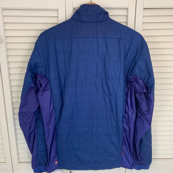HOKA One One Sky Quilt Jacket Men's S Blue Purple Packable Lightweight Primaloft - Picture 8 of 15